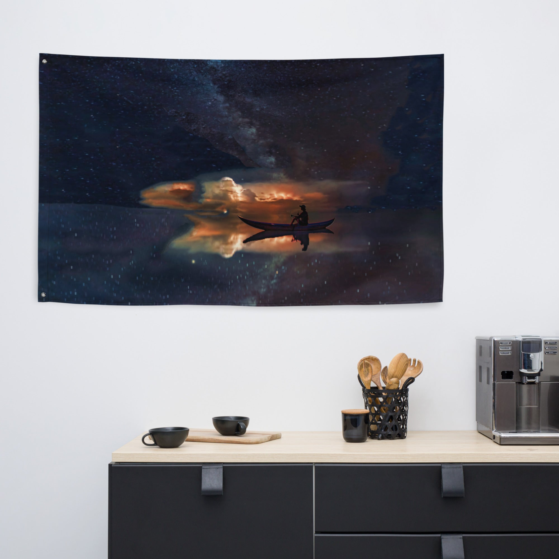 Boat Universe Flag - Versatile Wall Decor for Home or Office - BEYRUN