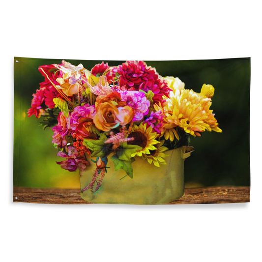 Flowers Flag - Versatile & Durable Interior Decor for Any Room - BEYRUN