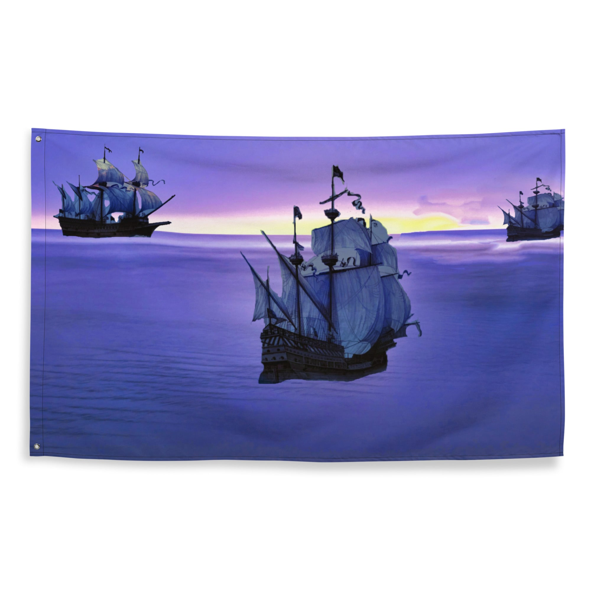 Blue Ship Flag - Durable, Low-Maintenance Interior Decor & Wall Hanging - BEYRUN