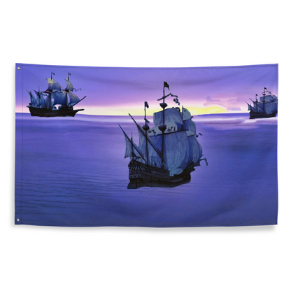 Blue Ship Flag - Durable, Low-Maintenance Interior Decor & Wall Hanging - BEYRUN