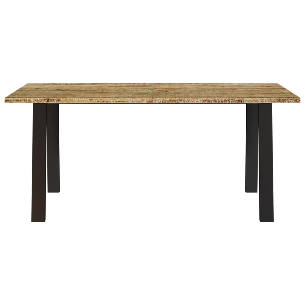 vidaXL Dining Table 150x90x75 cm | Solid Acacia Wood | Industrial Style | Perfect for Dining Room or Kitchen - BEYRUN