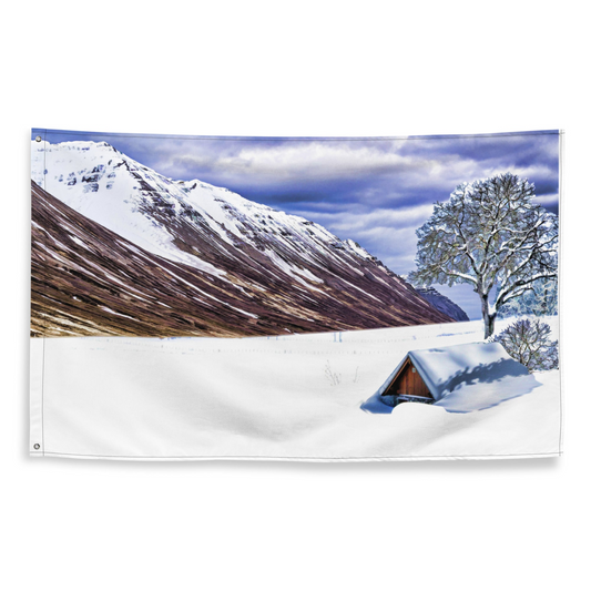 Snow Painting Flag Tapestry - Add a Unique Touch to Your Home Decor | Premium Quality - BEYRUN