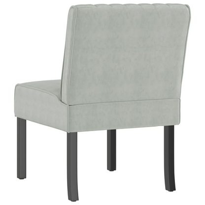 vidaXL Slipper Chair in Light Grey Velvet - Elegant & Comfortable Lounge Seating - BEYRUN