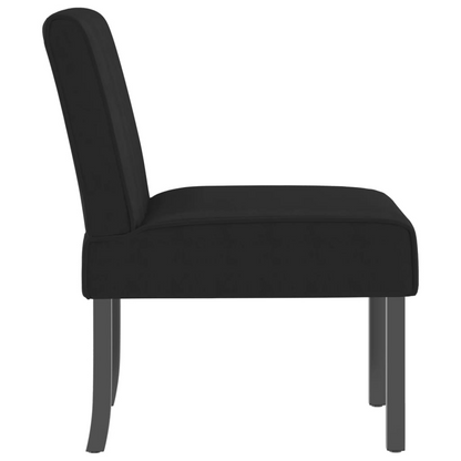 vidaXL Slipper Chair in Black Velvet – Elegant, Comfortable, and Sturdy Lounge Seating - BEYRUN