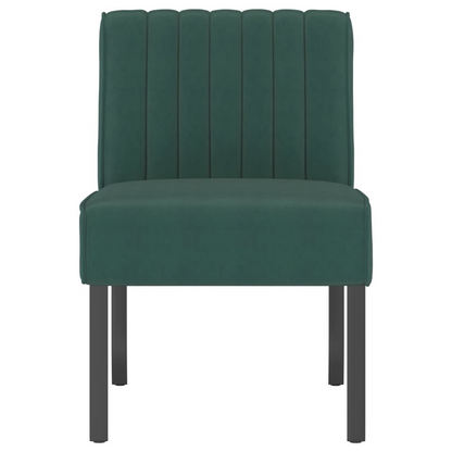 vidaXL Elegant Dark Green Velvet Slipper Chair - Comfortable & Stylish Accent Chair for Any Room - BEYRUN