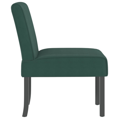 vidaXL Elegant Dark Green Velvet Slipper Chair - Comfortable & Stylish Accent Chair for Any Room - BEYRUN