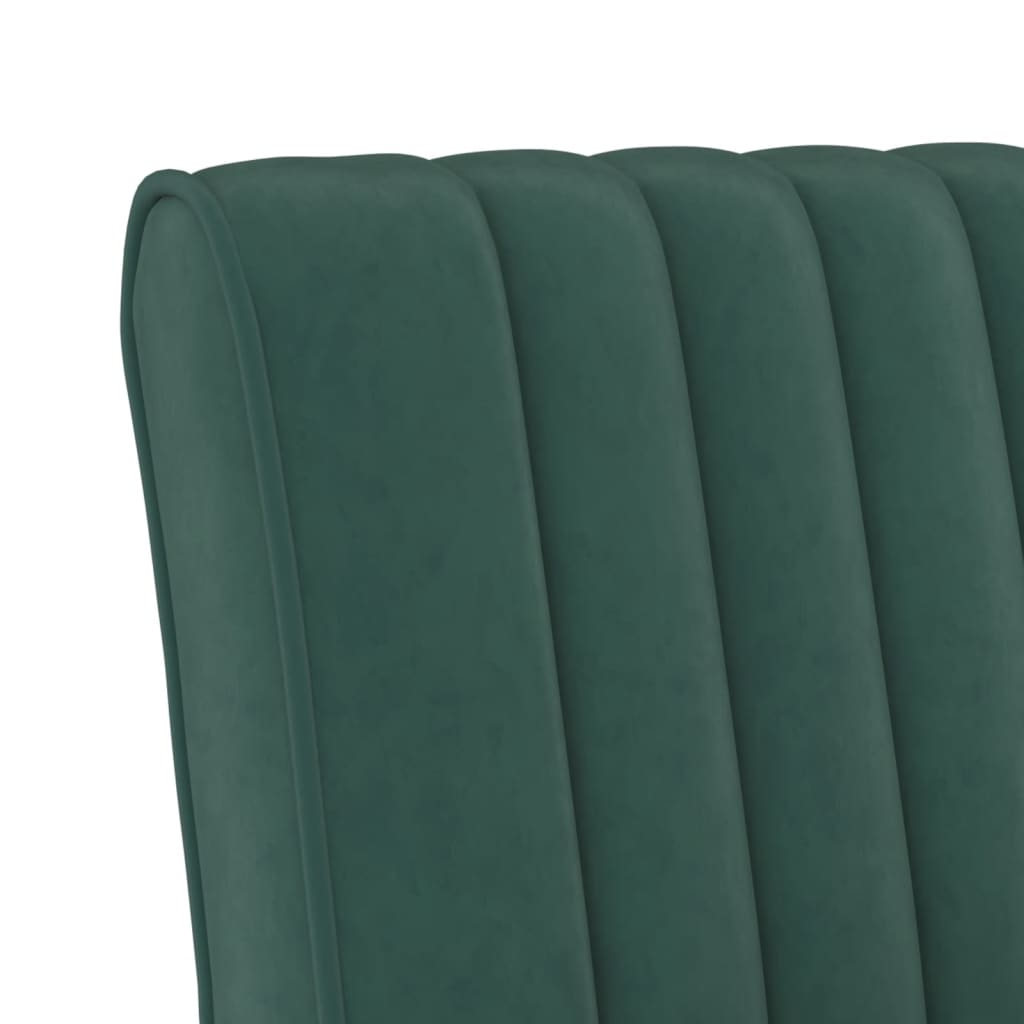 vidaXL Elegant Dark Green Velvet Slipper Chair - Comfortable & Stylish Accent Chair for Any Room - BEYRUN