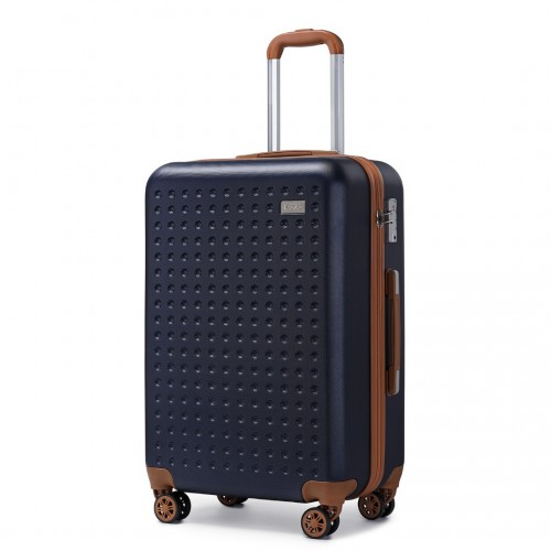 Kono 28 Inch Hard Shell ABS Suitcase with TSA Lock - Navy | Durable Travel Luggage - BEYRUN