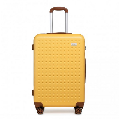 Stylish & Durable Kono 28 Inch Yellow Hard Shell ABS Suitcase with TSA Lock – Travel with Confidence & Ease - BEYRUN