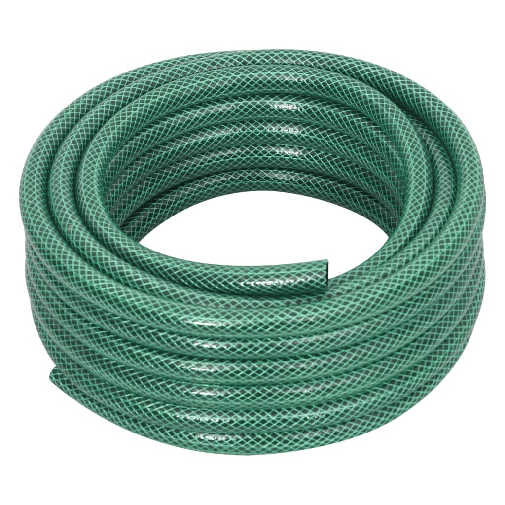 vidaXL 10m Green Garden Hose with Fitting Set | Durable & UV-Resistant PVC | Ideal for Garden Irrigation & Plant Care - BEYRUN