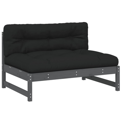 vidaXL Middle Sofa Grey 120x80 cm - Stylish & Comfortable Outdoor Furniture | vidaXL - BEYRUN