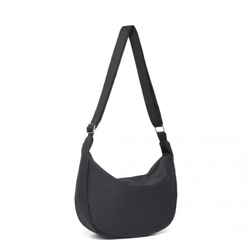 Water-resistant Portable Crescent Shoulder Cross Body Bag - Black | Lightweight & Stylish - BEYRUN