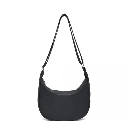 Water-resistant Portable Crescent Shoulder Cross Body Bag - Black | Lightweight & Stylish - BEYRUN