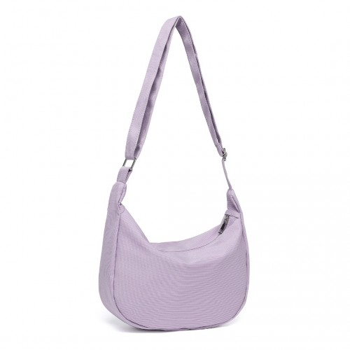 Water-resistant Portable Crescent Shoulder Cross Body Bag - Purple | Stylish & Durable - Perfect for Everyday Use - BEYRUN