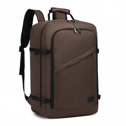 Kono Lightweight Business Travel Backpack - Brown | 38L Waterproof Cabin Bag - BEYRUN