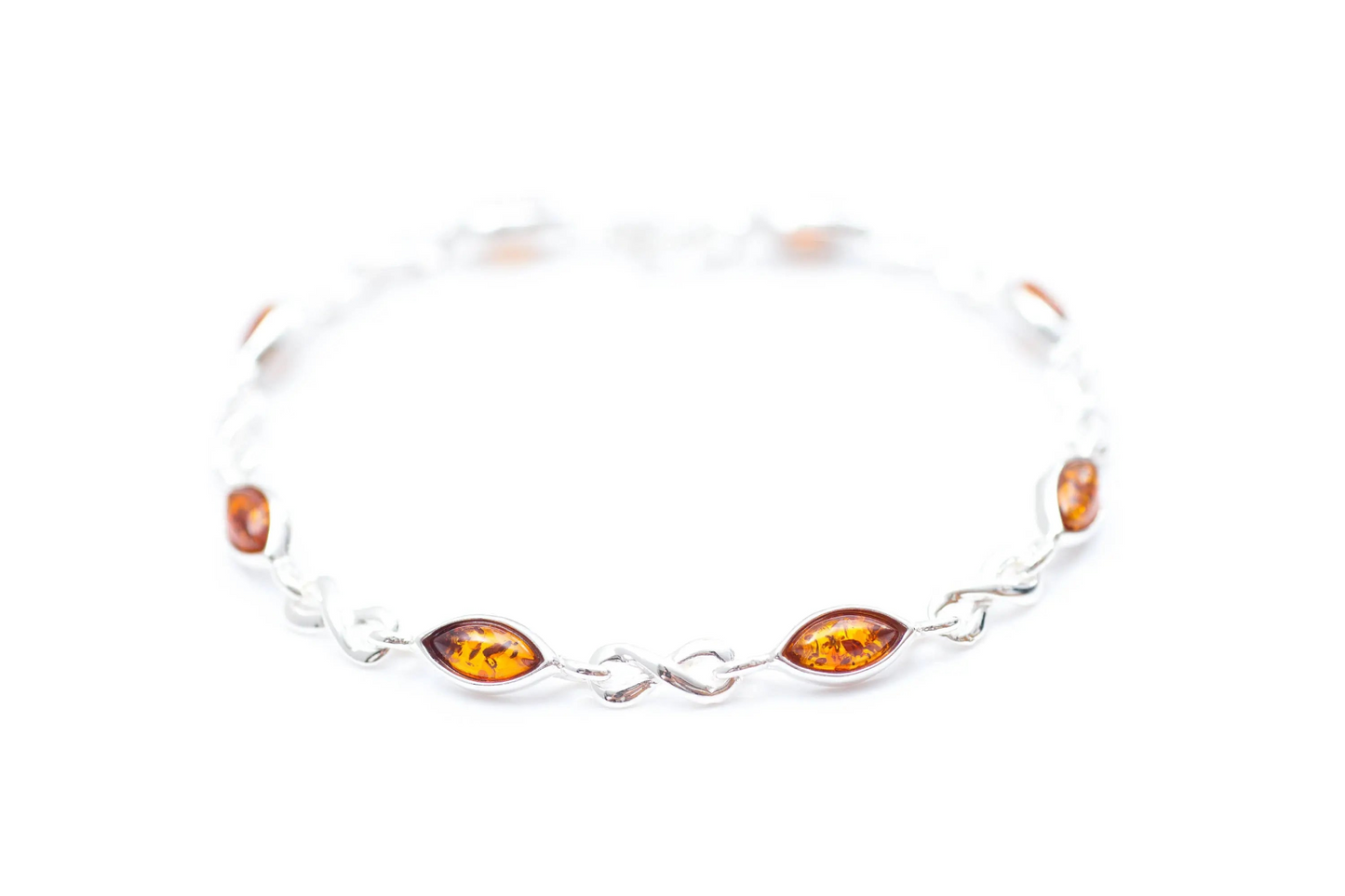 Classic Amber Infinity Bracelet - Romantic, Dainty, and Stylish | Perfect Gift - BEYRUN