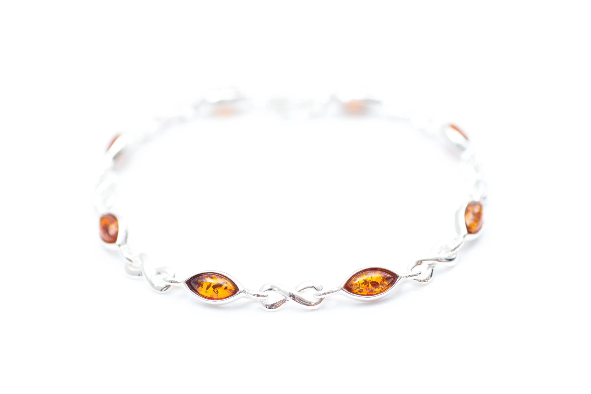 Classic Amber Infinity Bracelet - Romantic, Dainty, and Stylish | Perfect Gift - BEYRUN