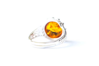 Princess Crown Amber Ring