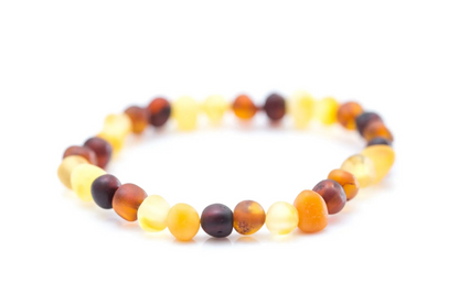 Colourful Amber Nugget Bead Bracelet