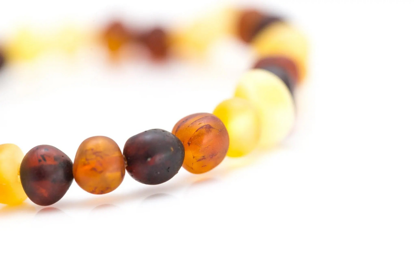 Colourful Amber Nugget Bead Bracelet