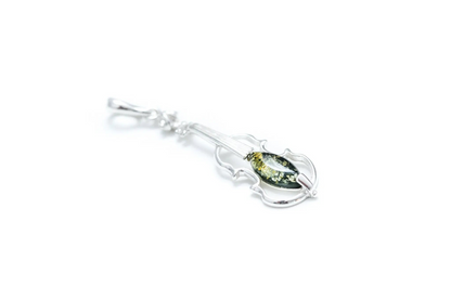 Shop the Stunning Green Amber Violin Pendant | Perfect Gift for Violinists - BEYRUN