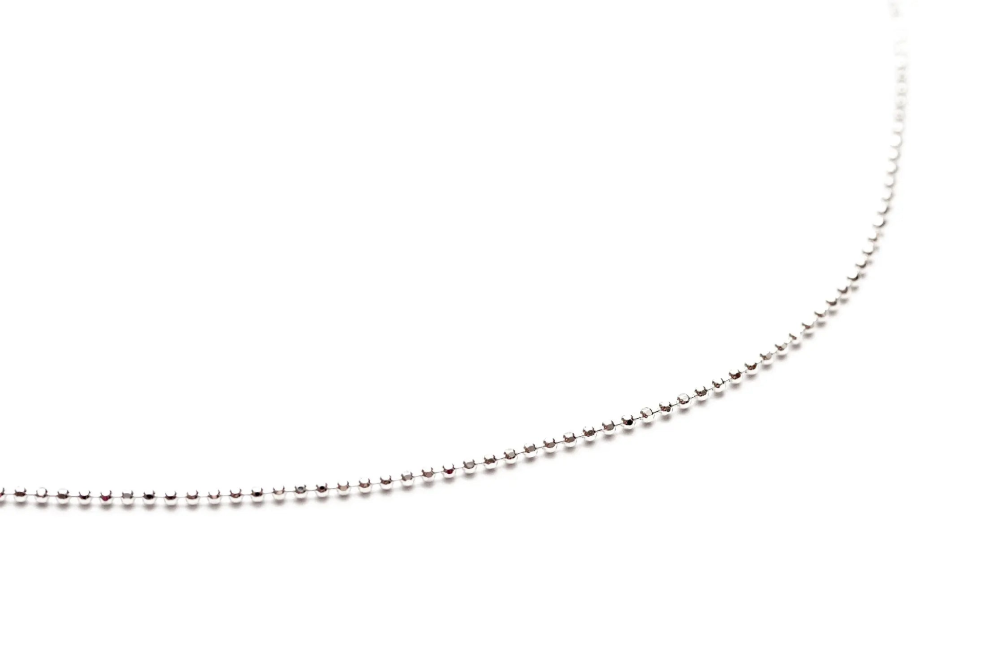 Shop the 17.5" (45cm) Diamond Ball Chain - Sterling Silver Necklace Chain - BEYRUN