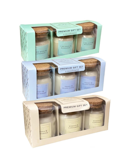 Luxurious Six Sets of Trio Scented Candle Gift Box - Elizabeth Williams London Collection | Premium Fragrance Candles - BEYRUN