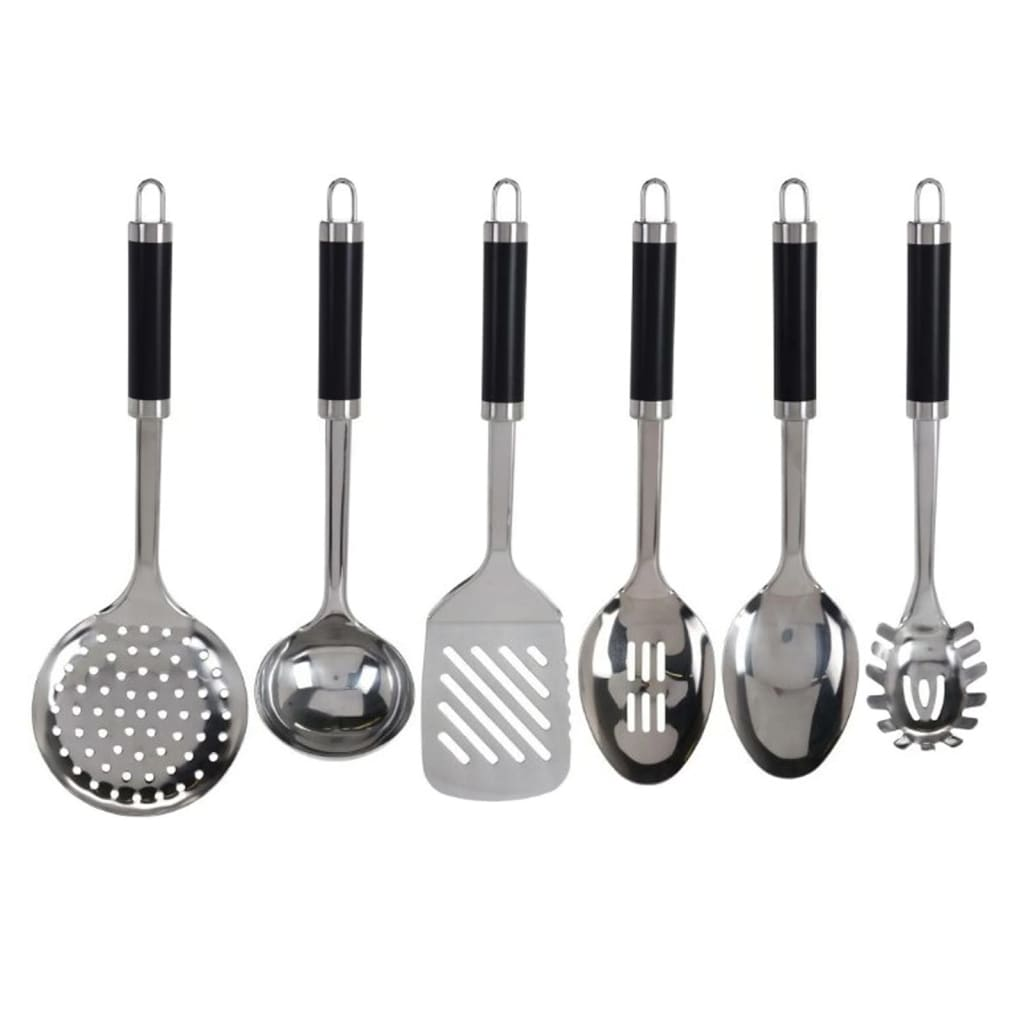 Excellent Houseware 7 Piece Stainless Steel Kitchen Tools Set with Rack - Premium Cooking Utensils - BEYRUN