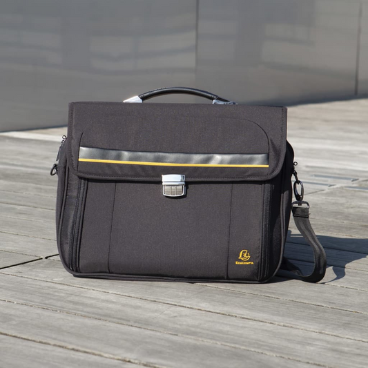 Exacompta Exactive 15.6" Messenger Laptop Bag - Durable, Stylish, Waterproof Protection for Your Devices - BEYRUN