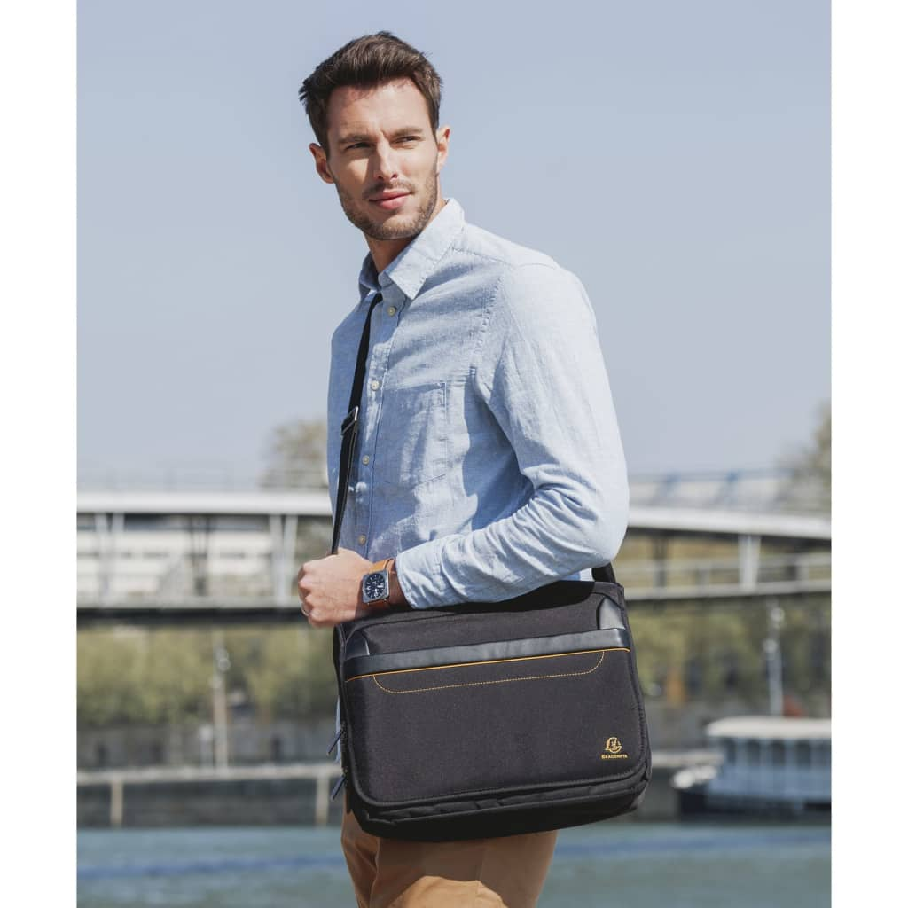 Exacompta Exactive 14" Messenger Laptop Bag - Sleek, Durable & Functional for Tablets and Laptops Up to 14 Inches - BEYRUN