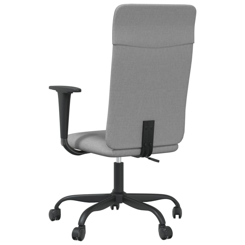 vidaXL Light Grey Fabric Office Chair - Stylish & Comfortable Seating for Home & Office - BEYRUN