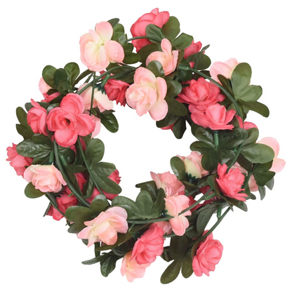 vidaXL 6 pcs 240 cm Rose Christmas Flower Garlands - Festive & Realistic Artificial Decor - BEYRUN