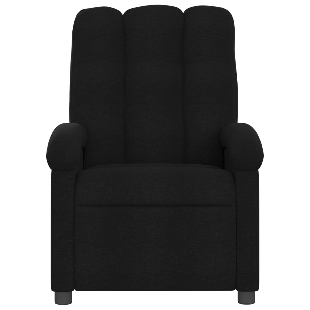 vidaXL Black Fabric Massage Recliner Chair - Ultimate Comfort and Relaxation - BEYRUN