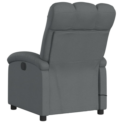 vidaXL Massage Recliner Chair Dark Grey Fabric - Ultimate Relaxation & Comfort - BEYRUN