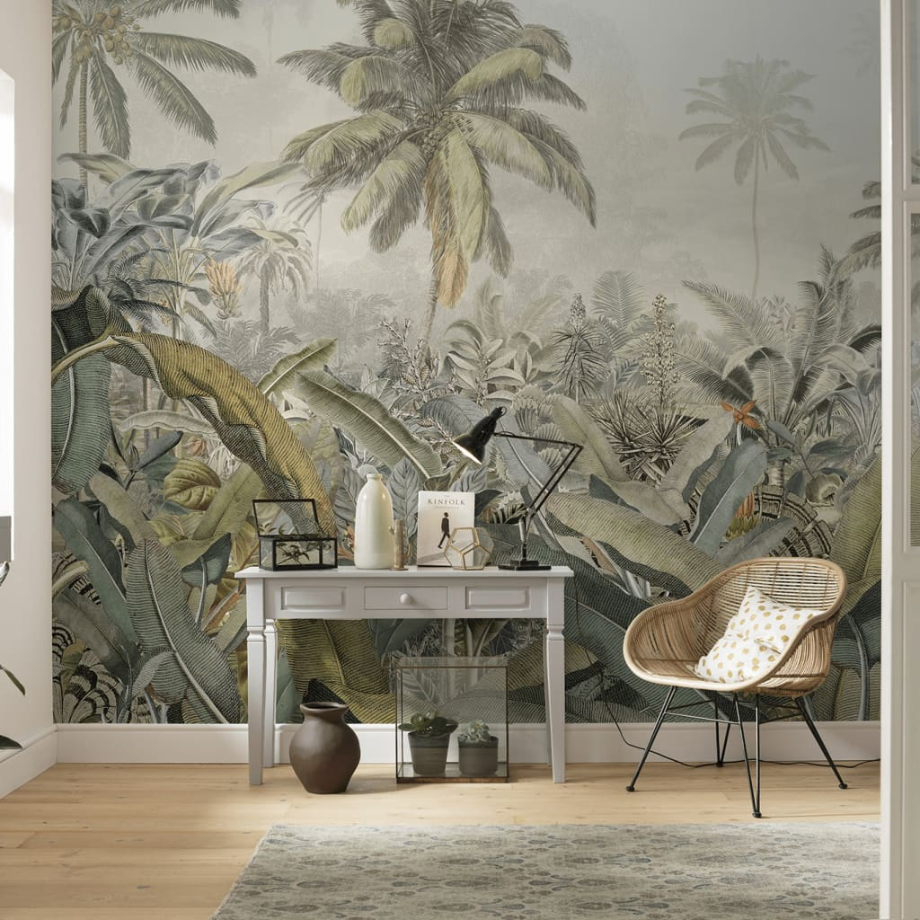 Komar Amazonia Photo Mural - 368x248 cm Tropical Wall Art with Easy Application & Removal - BEYRUN