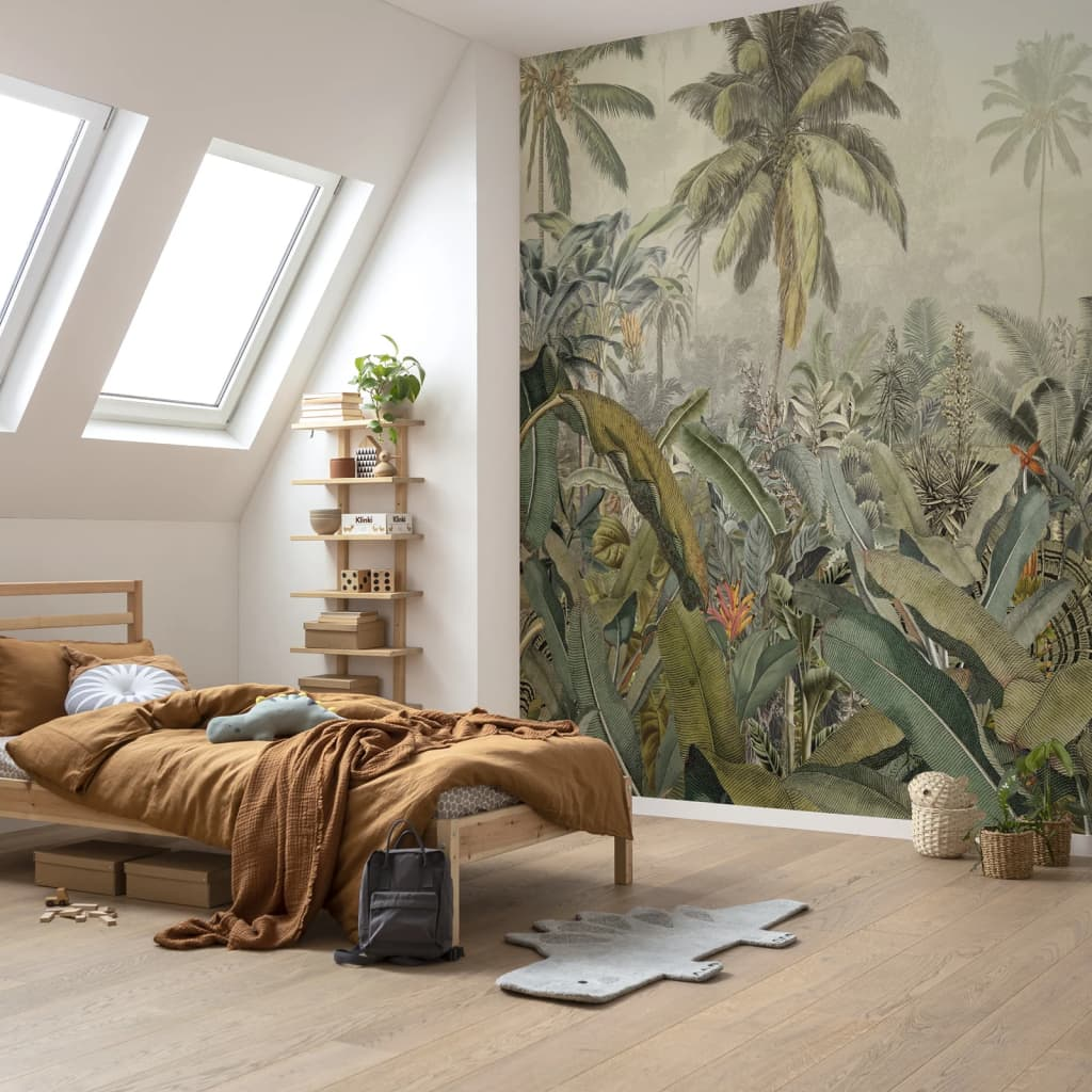 Komar Amazonia Photo Mural - 368x248 cm Tropical Wall Art with Easy Application & Removal - BEYRUN