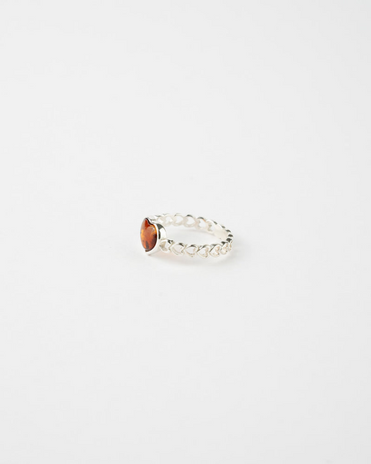 Subtle Heart Ring - Minimalist 925 Sterling Silver Heart-Shaped Jewelry