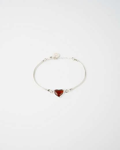 Subtle Heart Bracelet - Handcrafted 925 Sterling Silver Jewelry | Luxurious & Elegant - BEYRUN