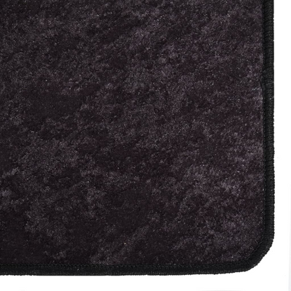 vidaXL Washable Rug in Anthracite | 150x230 cm Anti-Slip Velvet Floor Mat - Soft, Durable, and Easy Care - BEYRUN