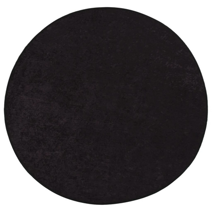 vidaXL Washable Anthracite Velvet Rug Ø 200 cm - Soft, Durable & Anti-Slip | Perfect for Any Room - BEYRUN