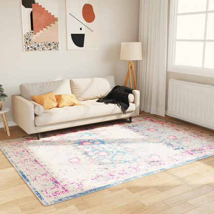 vidaXL Washable Multicolour Rug - 160x230 cm | Anti-Slip, Noise Absorbing, Hygienic & Stylish - BEYRUN