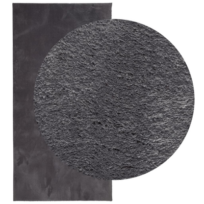 vidaXL HUARTE Rug - Soft, Washable, Short Pile, Non-slip Anthracite 100x200 cm | Cozy & Stylish - BEYRUN