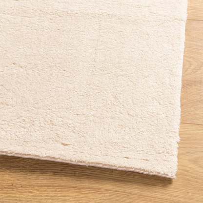 vidaXL HUARTE Beige Rug - 240x240 cm | Soft & Fluffy, Non-Slip, Machine Washable | Premium Home Decor - BEYRUN