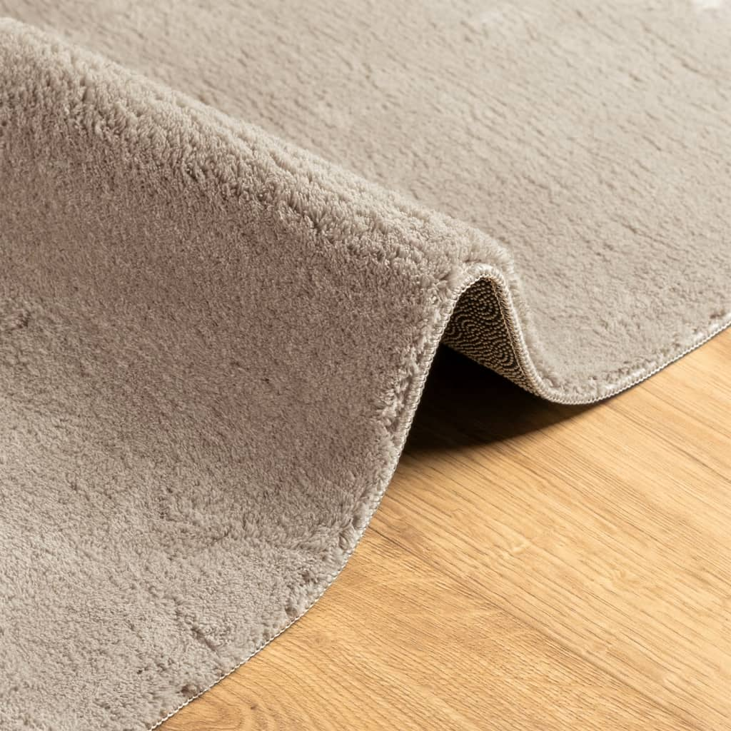 vidaXL HUARTE 240x240 cm Sand Rug - Soft Short Pile, Washable, Non-Slip - Perfect for Living Room & Bedroom - BEYRUN