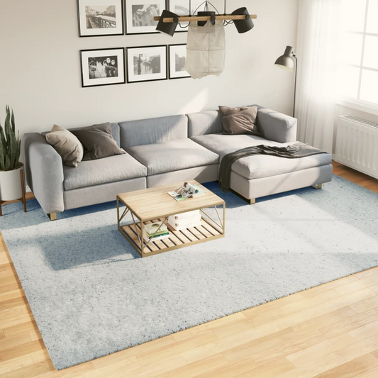 vidaXL HUARTE Short Pile Rug - Soft, Washable & Non-Slip, Cozy Blue 240x340 cm for Living Room & Bedroom - BEYRUN