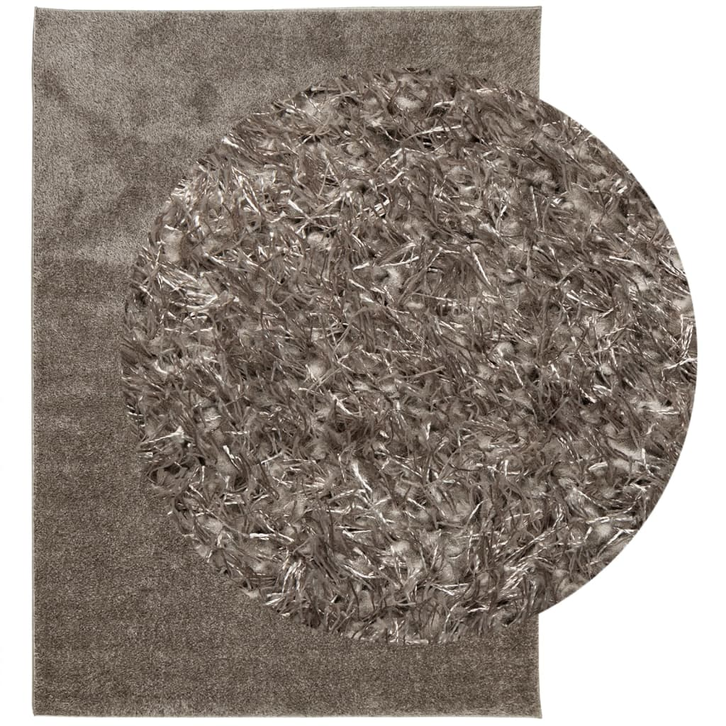 vidaXL ISTAN High Pile Shiny Look Grey Rug 240x340 cm - Luxurious, Soft, and Cozy Decor - BEYRUN