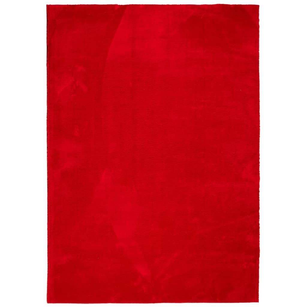 vidaXL HUARTE Soft Red Rug 200 x 280 cm | Short Pile, Washable, Non-Slip, OEKO-TEX Certified - BEYRUN