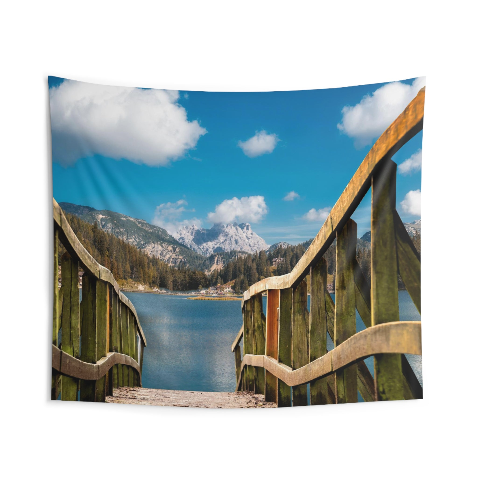 Jetty to Lake Tapestry - Premium Quality Wall Hanging Decor - BEYRUN