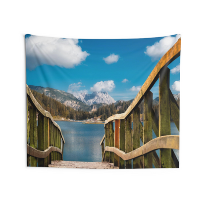 Jetty to Lake Tapestry - Premium Quality Wall Hanging Decor - BEYRUN