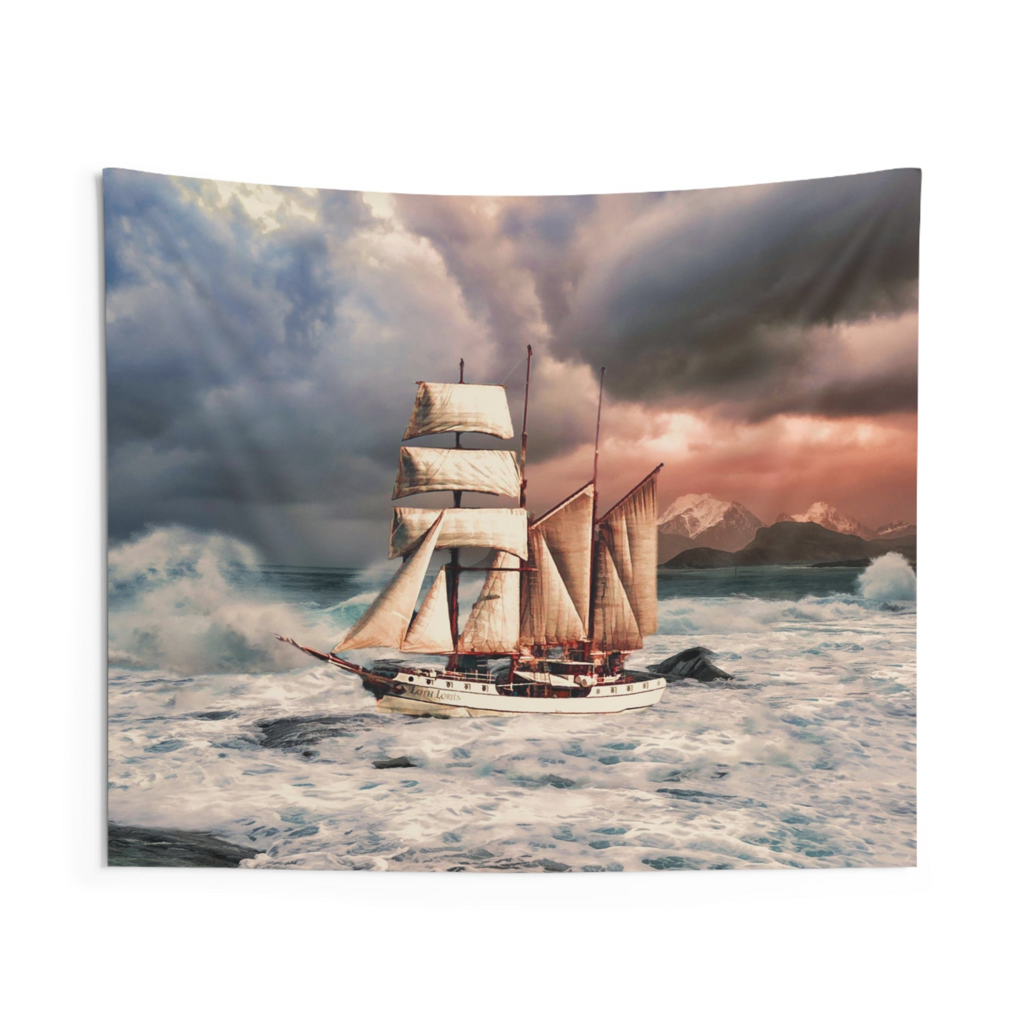 Stormship Tapestry - Premium Polyester Wall Tapestry for Home Decor - BEYRUN